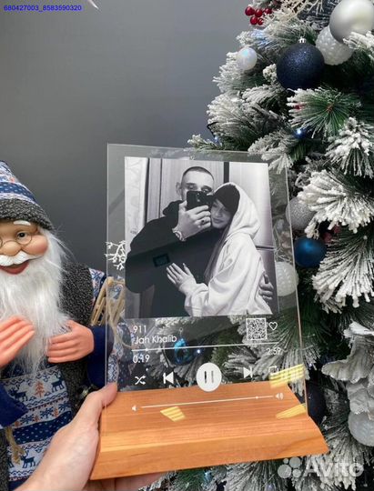 Трек пластинка на стекле с фото