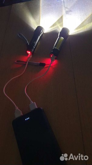 Фонарик светодиодный аккумуляторный