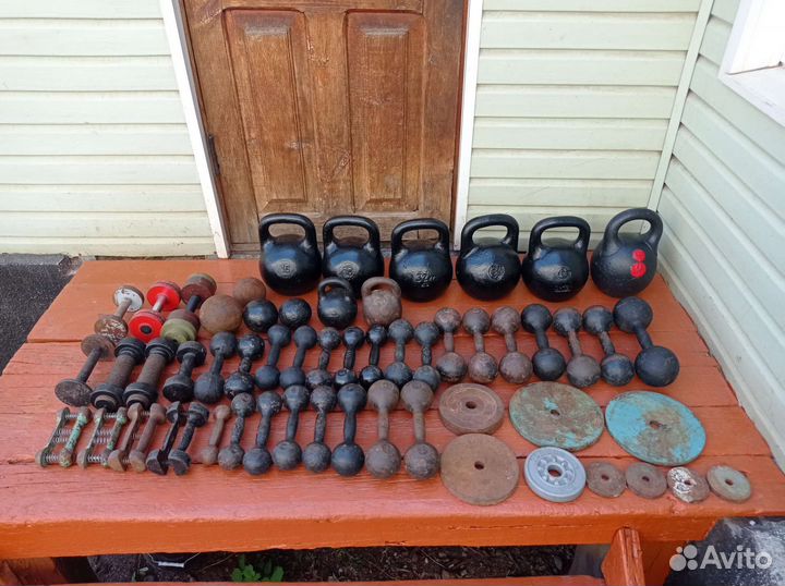 Гири, гантели, блины