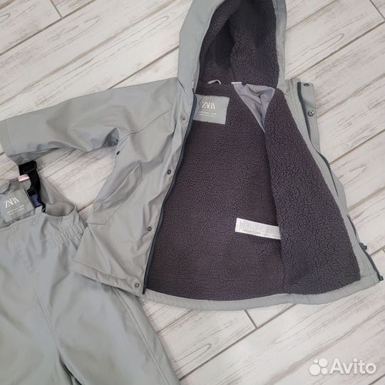Утепленный дождевик zara 98