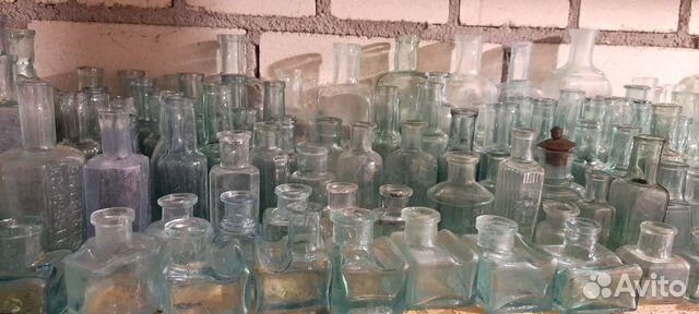 Старинные пузырьки и бутылочки