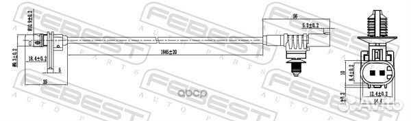 Датчик abs зад прав 16606004 Febest