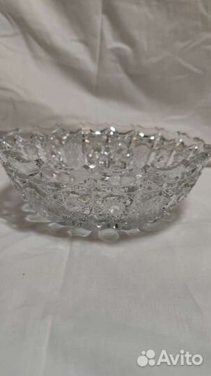 Хрустальная ваза для фруктов гдр