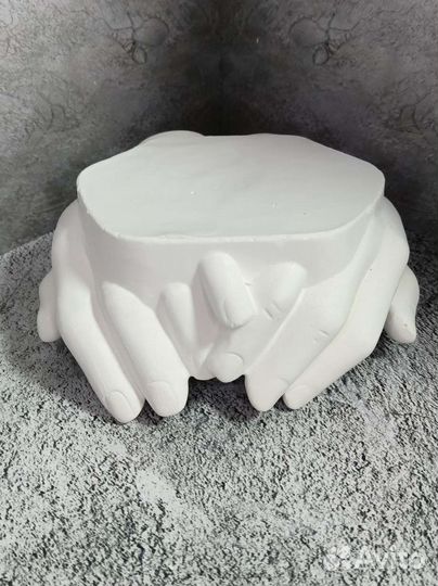 Кашпо, гипсовый декор, подсвечники