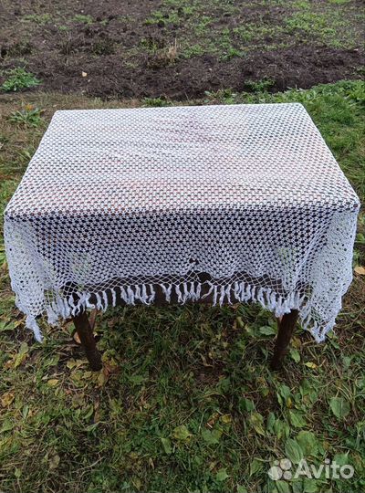 Скатерть вязанная СССР