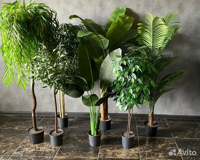 Искусственные деревья и цветы