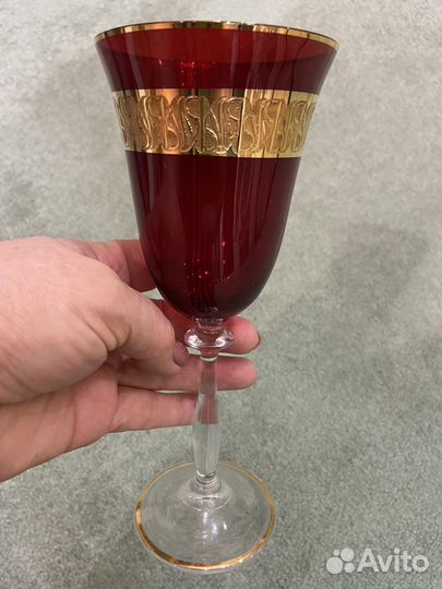 Бокалы, фужеры,рюмки богемские