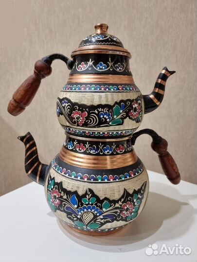 Чайник турецкий двойной медный