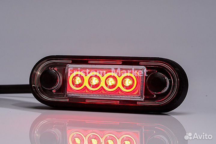 Фонарь габаритный боковой красный