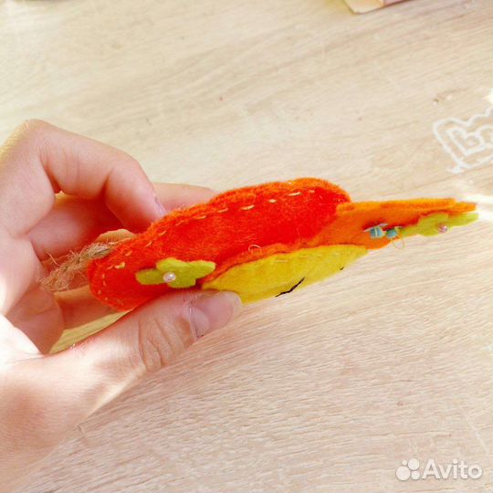 Бычок из фетра