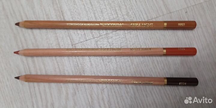 Сепия и уголь в карандашах