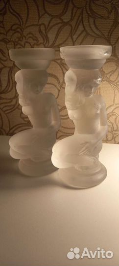 Подсвечник хрусталь(матовый)