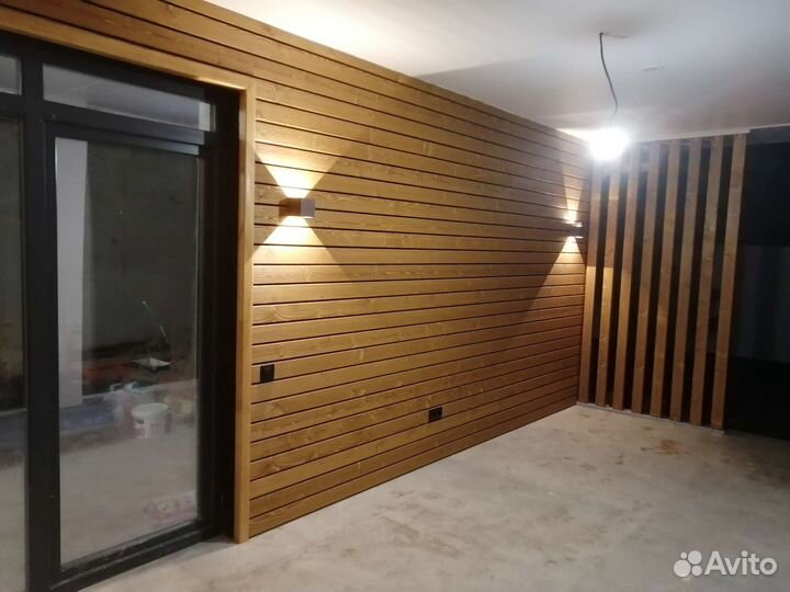 Отделка деревом, террасная доска, ламинат и т. д