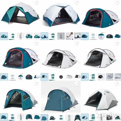 Новые палатки из декатлона quechua в наличии объявление продам