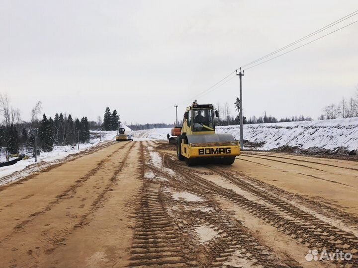 Аренда грунтового катка каток