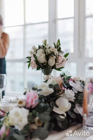 3 композиции из искусственных цветов букет свадьба