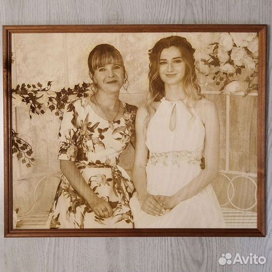 Фото выжженное на дереве