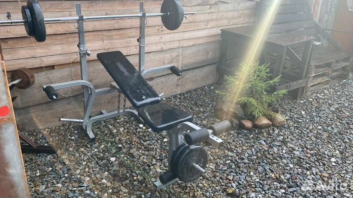 Скамья для жима и пресса бу
