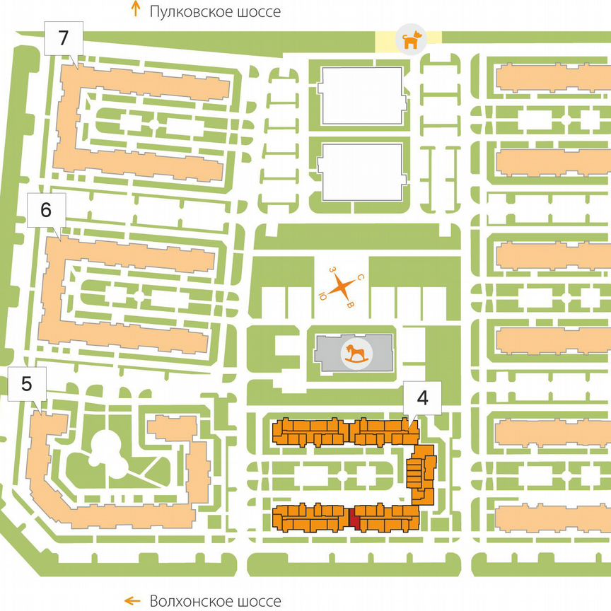 2-к. квартира, 54,1 м², 2/5 эт.