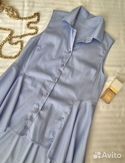 Рубашка женская удлиненная летняя нарядная блузка