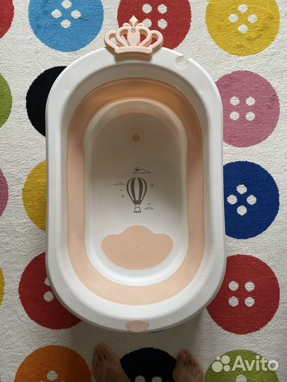 Ванночка для купания складная с матрасиком