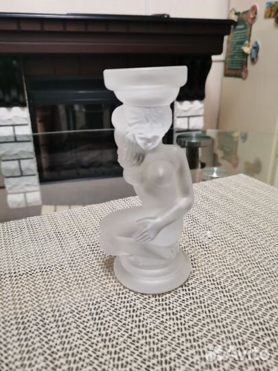 Подсвечник матовое стекло