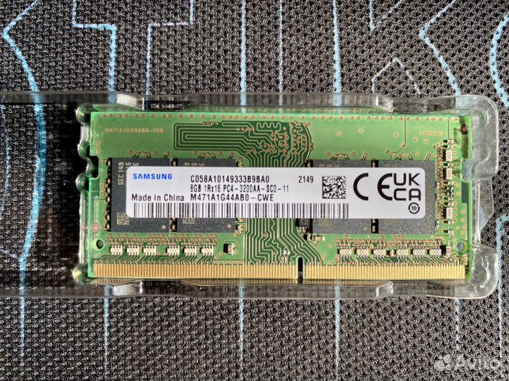 Samsung DDR4 16Gb sodimm 3200мгц. 2*8Gb