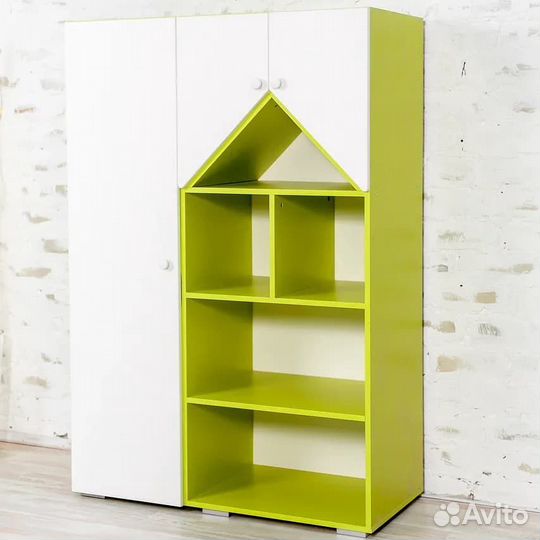 Детский шкаф стеллаж в разных цветах