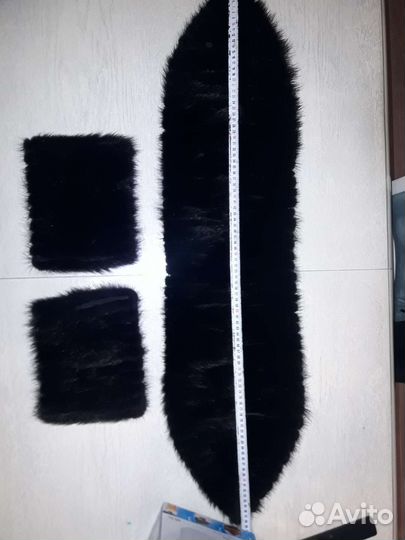 Меховой воротник и рукова норка