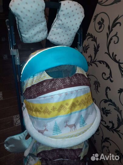 Детские санки коляска ника 7 3