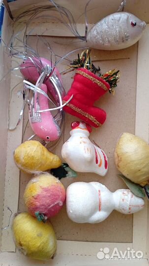 Новогодние ёлочные игрушки СССР