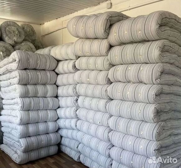 Матрац ватный 80х190 толщина, тик, выcота 8-10см