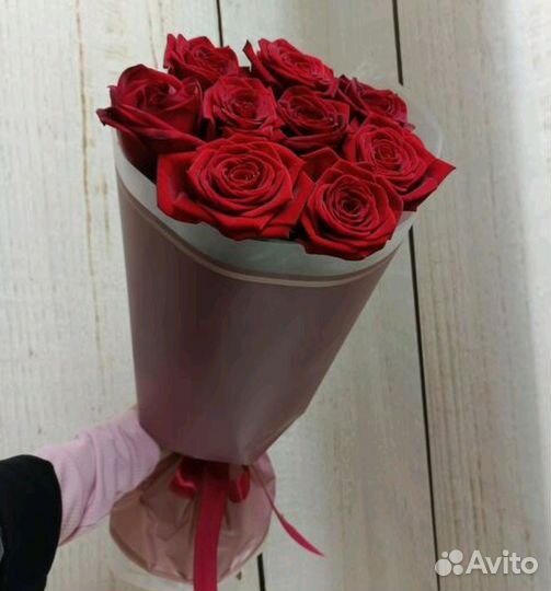 Цветы Букет с подсветкой Розы