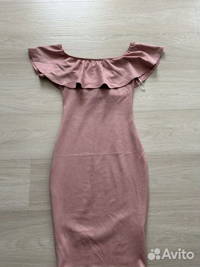 Платье женское замшевое