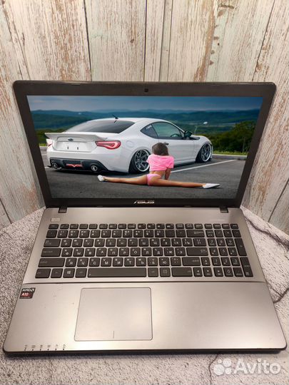 4-х ядерный ноутбук с 8Гб Озу и SSD диском/HDD/AMD