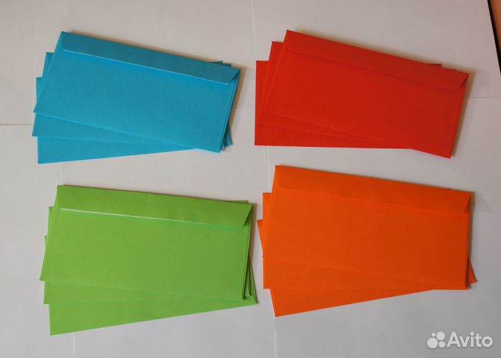 Конверты для денег С65 цветные