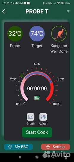 Беспроводной кулинарный термометр
