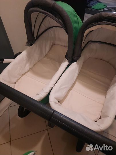 Прогулочная коляска для двойни бу