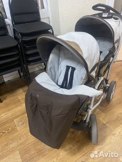 Коляска для двойни или погодок peg perego duette