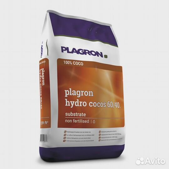 Кокосовый субстрат Plagron hydro cocos 60/40 45л