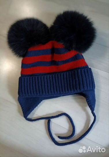 Шапка зимняя ручная работа