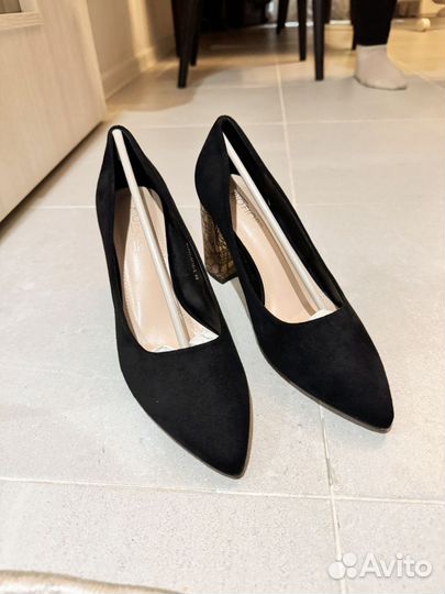 Туфли на устойчивом каблуке 40