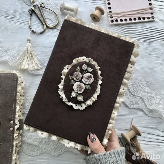 Бохо блокнот/ записная книжка с вышивкой