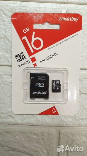 Карта памяти MicroSD 16 GB