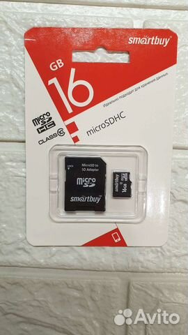 Карта памяти MicroSD 16 GB