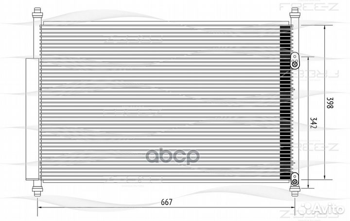 Радиатор кондиционера KC0256 free-Z
