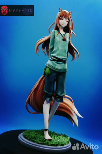 Фигурка Холо / Волчица и пряности ручной росписи