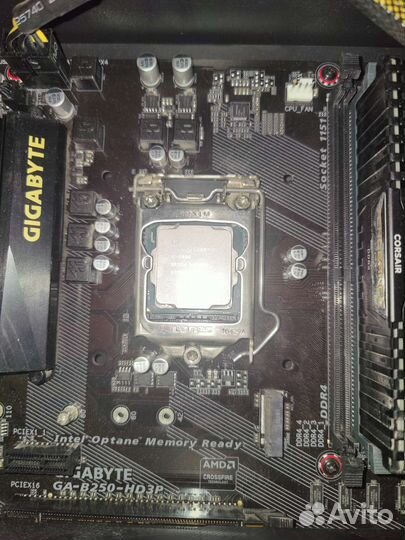 Intel core i5 7400 + материнская плата B250-HD3P
