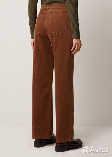 Вельветовые коричневые брюки