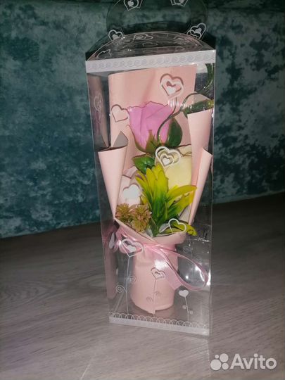 Розы из мыла